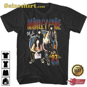 Motley Crue American Heavy Metal Band Concert T-shirt