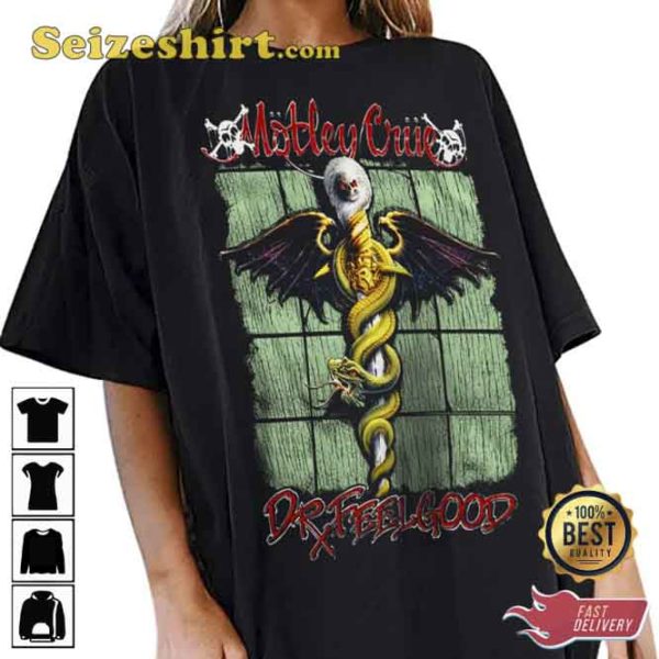 Motley Crue Dr Feelgood Cover Loose Fit Top T-shirt