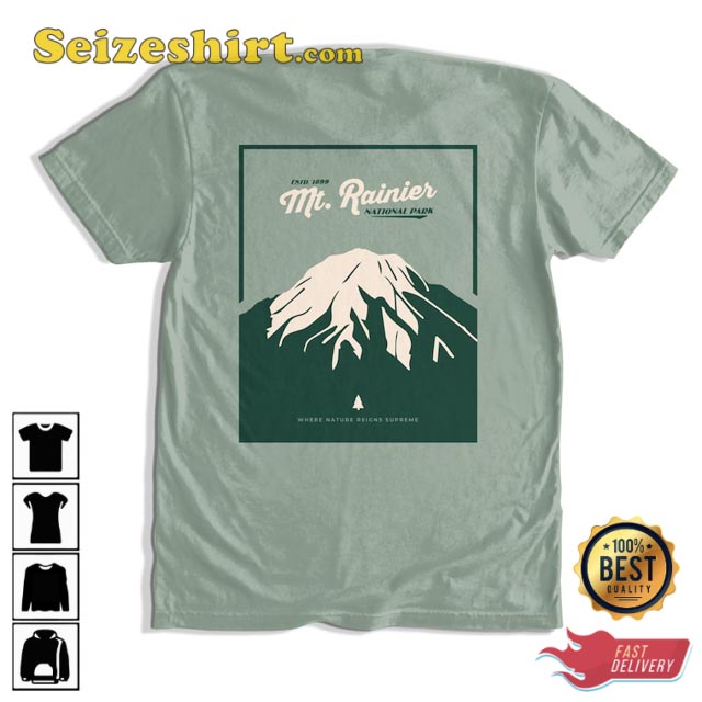 Mt Rainier National Park Washington State Mount T-Shirt