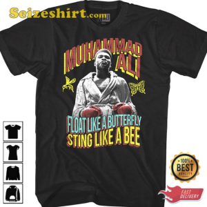 Muhammad Ali Inspired Unisex T-Shirt Float Like A Butterfly Sting Like A Bee