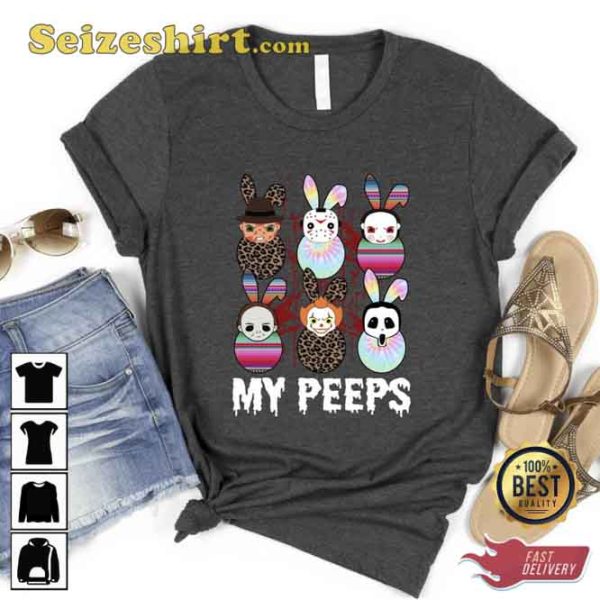 My Peeps Horror Movie Characters Unisex T-shirt