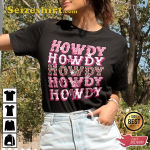 Nashville Bachelorette Howdy Western Graphic Cowgirl T-shirt