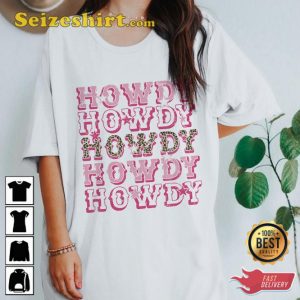 Nashville Bachelorette Howdy Western Graphic Cowgirl T-shirt