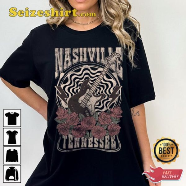 Nashville Country Music Cute Western Boho Cowgirl Shirt Country Tee