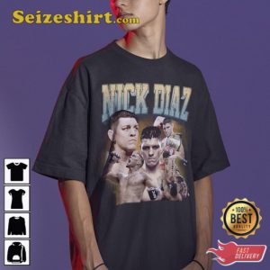 Nate Diaz T-Shirt Jiu jitsu 90s Retro