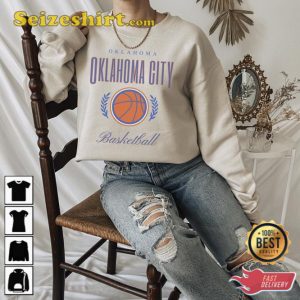 OKC Basketball Vintage Crewneck Sweatshirt Gift For Fan