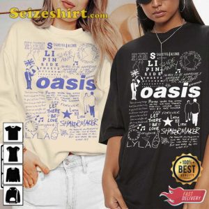 Oasis Doodle Art Lyric Album Song Music T-Shirt