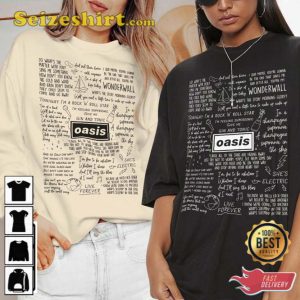 Oasis Lyric Album Song Music T-Shirt