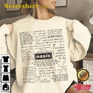 Oasis Lyric Album Song Music T-Shirt