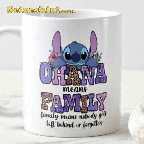 Ohana Means Family Stitch Mug