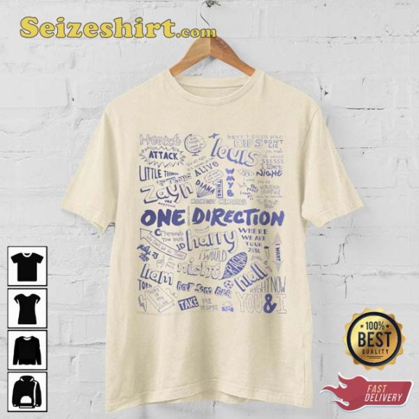One Direction Music Tour Trending Tee Shirt