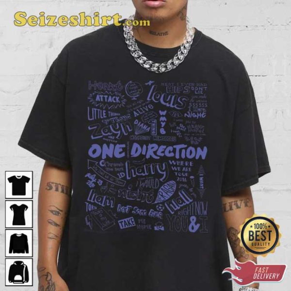 One Direction Music Tour Trending Tee Shirt