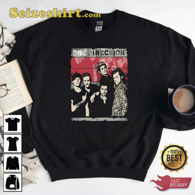 One Direction Pop Rock Band Vintage Art Unisex Shirt