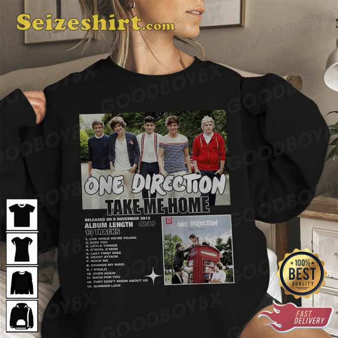 One Direction Take Me Home Fans Music T-Shirt