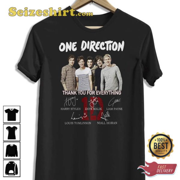 One Direction Thank You For Everthing Vintage Shirt