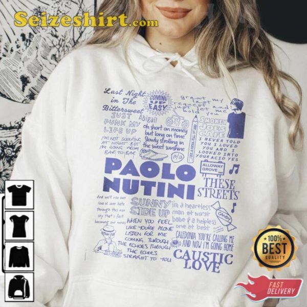 Paolo Nutini Doodle Art Lyric Album Song Music T-Shirt