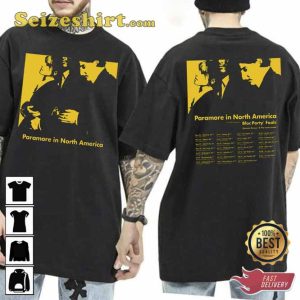 Paramore In North America Tour 2023 With Date Double Side Trending Unisex Shirt