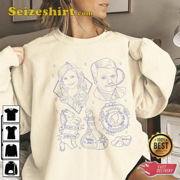 Parks And Recreation Doodle Art Lyric Album Song Music T-Shirt