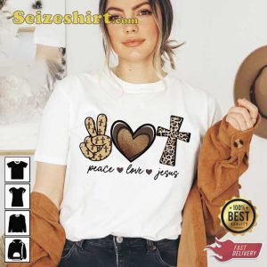 Peace Love And Jesus Easter Day T-Shirt