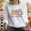 Peace Love Easter Heart Tee Bunny Shirt