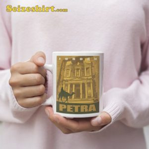 Petra Jordan Retro Vintage Poster Ceramic Mug
