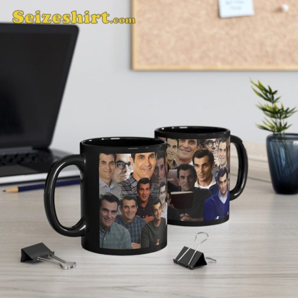 Phil Dunphy Multiple Faces Black Mug