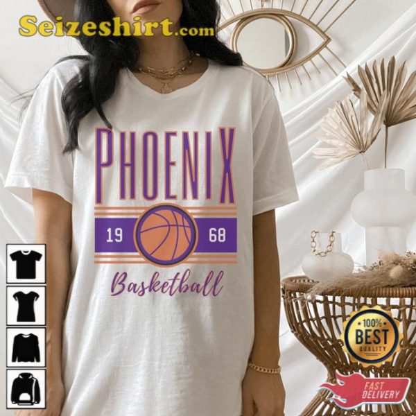 Phoenix Basketball Retro T-Shirt Gift For Fan