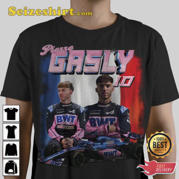 Pierre Gasly Alpine Formula One Racing T-Shirt