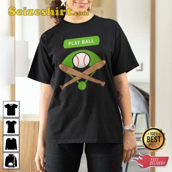 Play Ball Baseball Mama Game Day T-Shirt