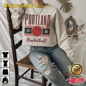 Portland Basketball Retro Crewneck Sweatshirt Gift For Fan