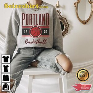 Portland Basketball Retro Crewneck Sweatshirt Gift For Fan