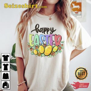 Rainbow Happy Easter Shirt Holiday Gift