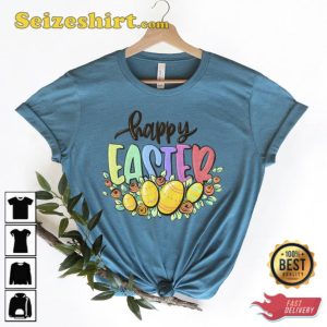 Rainbow Happy Easter Shirt Holiday Gift