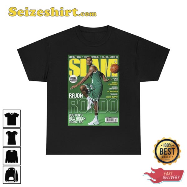 Rajon Rondo T-Shirt Slam Magazine Boston Celtics Basketball