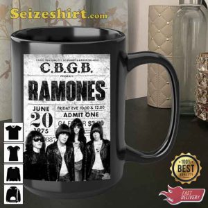 Ramones Mug Distressed Punk Rock Coffee Mup