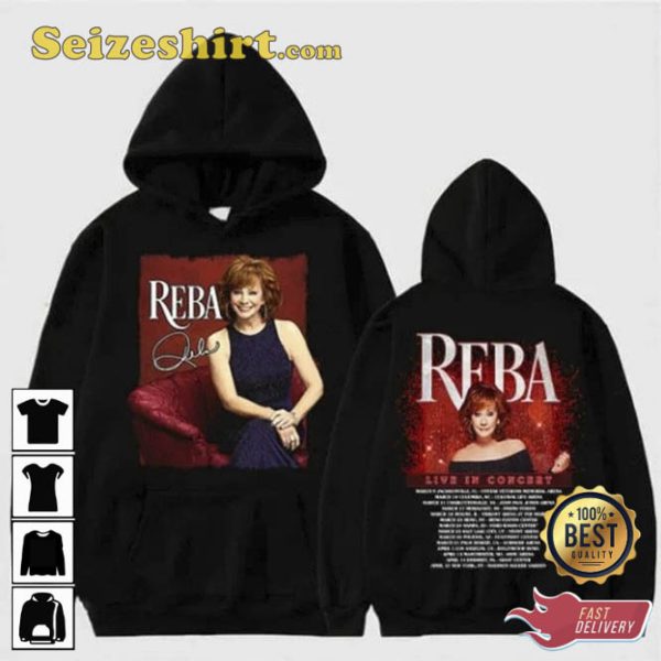 Reba McEntire Live In Concert 2023 Tour Shirt