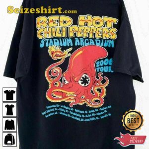 Red Hot Chili Peppers Octopus 1983 Gift Funk Rock Concert Tour 2023 T-shirt