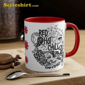 Red Hot Chili Peppers Song Lyrics Mug Accent Coffee Mug
