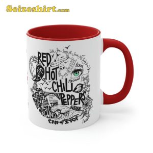 Red Hot Chili Peppers Song Lyrics Mug Accent Coffee Mug