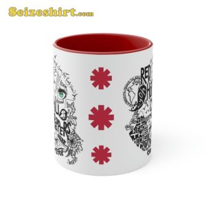 Red Hot Chili Peppers Song Lyrics Mug Accent Coffee Mug