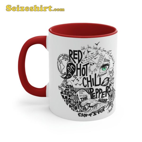 Red Hot Chili Peppers Song Lyrics Mug Accent Coffee Mug