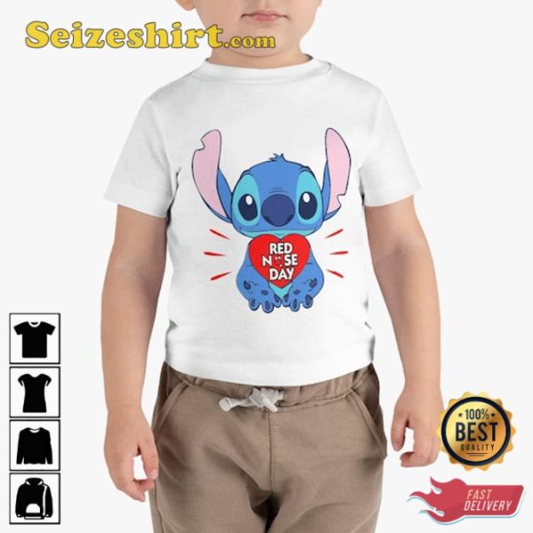 Red Nose Day Stitch Cricut Friendly Unisex T-Shirt