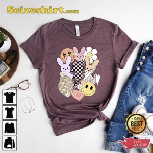 Retro Crystal Easter Egg Shirt Gift For Day