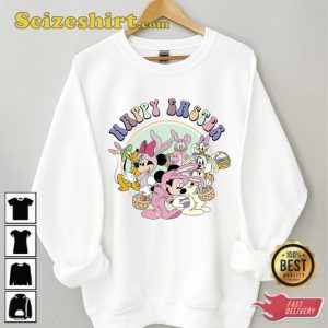 Retro Disney Easter Sweatshirt Mickey And Friends