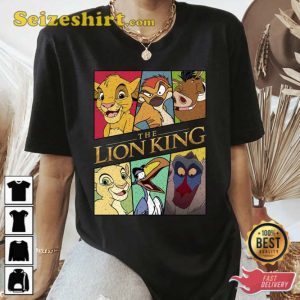 Retro Disney The Lion King Movie Characters Shirt