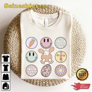 Retro Easter Bunny Shirt Gift For Holiday
