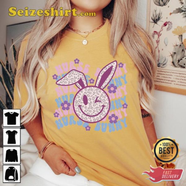 Retro Easter Nurse Bunny Shirt