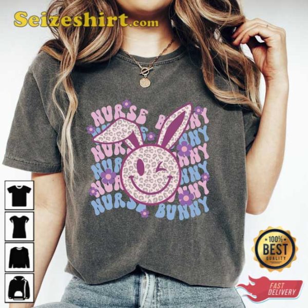 Retro Easter Nurse Bunny Shirt