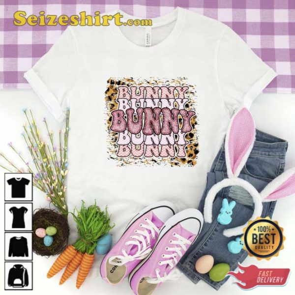 Retro Leopard Easter Bunny Sweatshirt