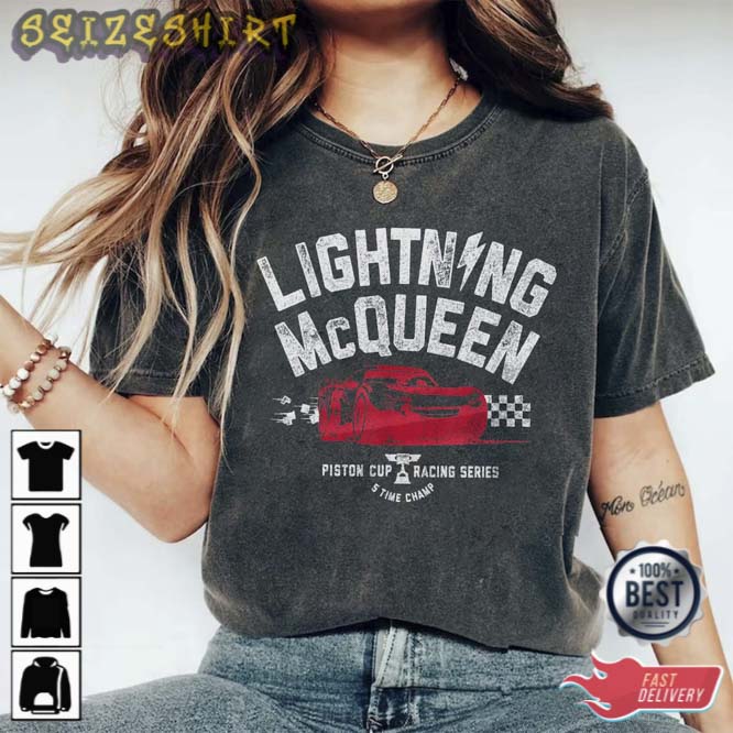 Retro Lightning Mcqueen Unisex Tee Shirt